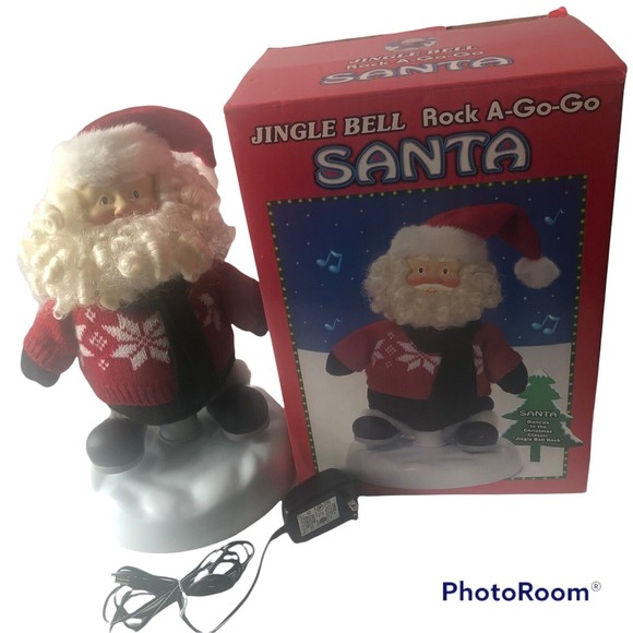 Jingle Bell Rock A Go Go Santa Claus Christmas 14” Motion Singing Animat…